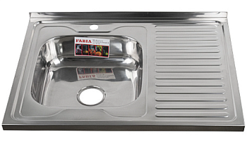 Мойка наклад.80*60 левая 0,6  h 17 см 62275L &